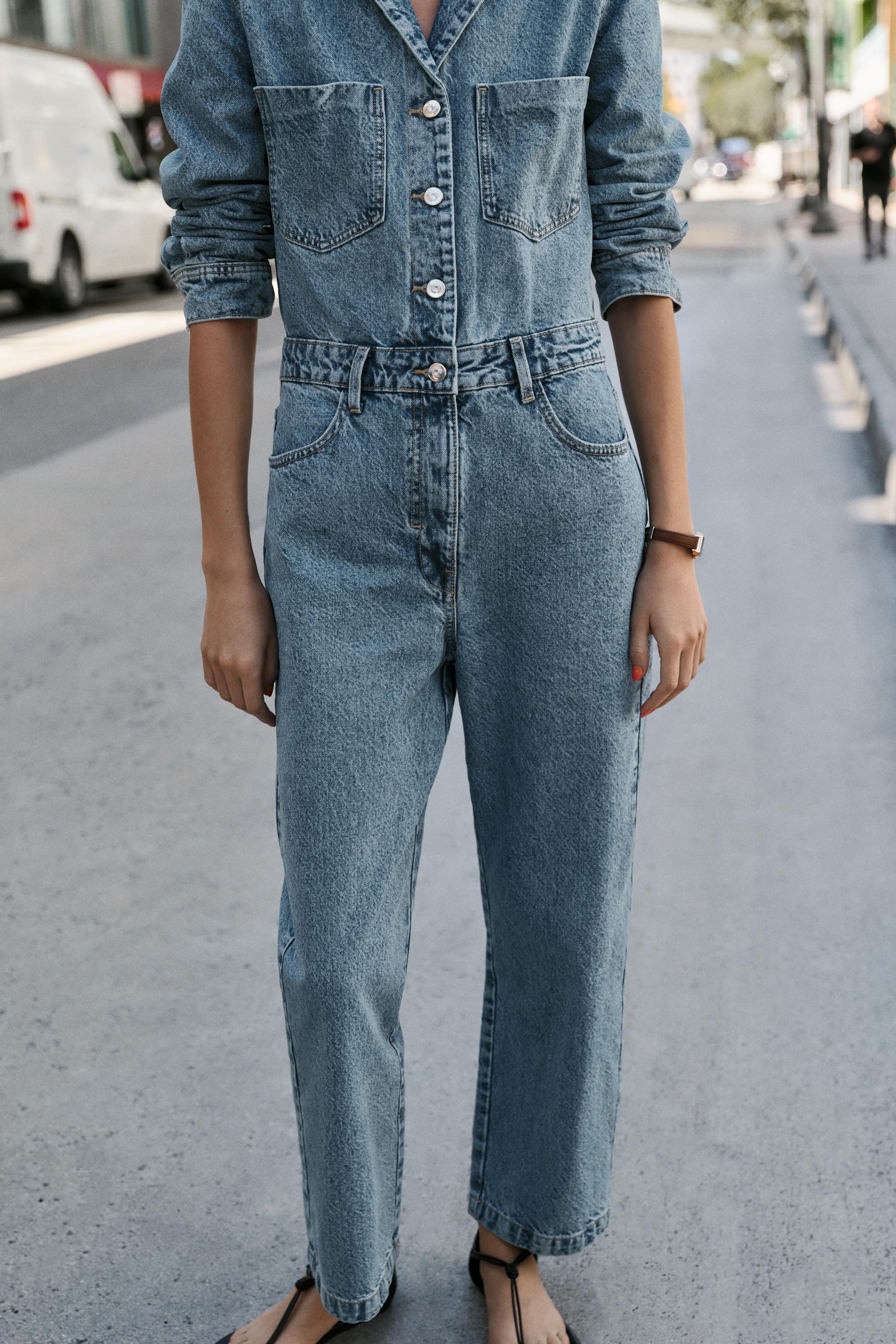 Z1975 LONG DENIM JUMPSUIT
